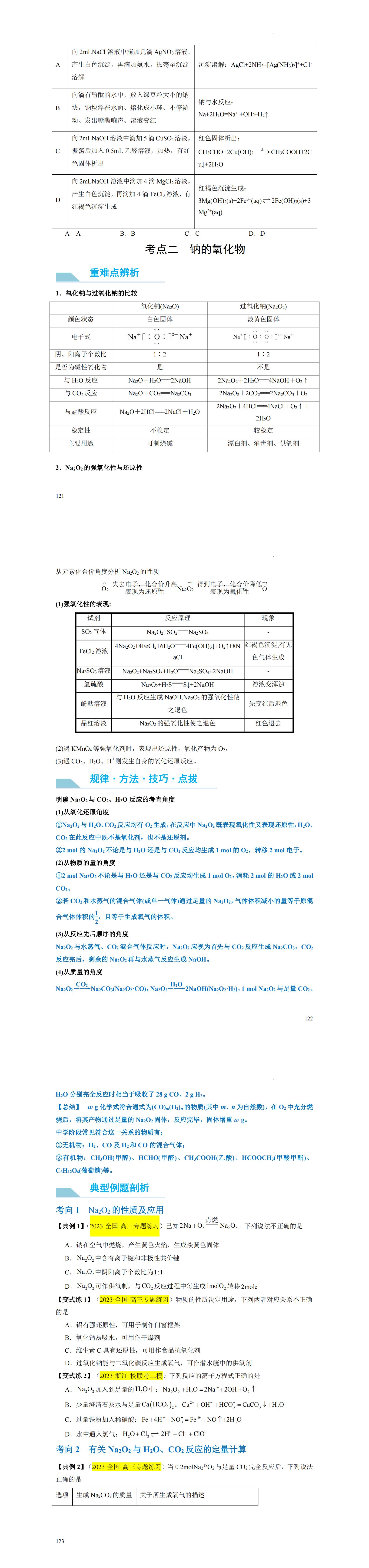 金东方教育 | 高中化学重点知识详解（五）