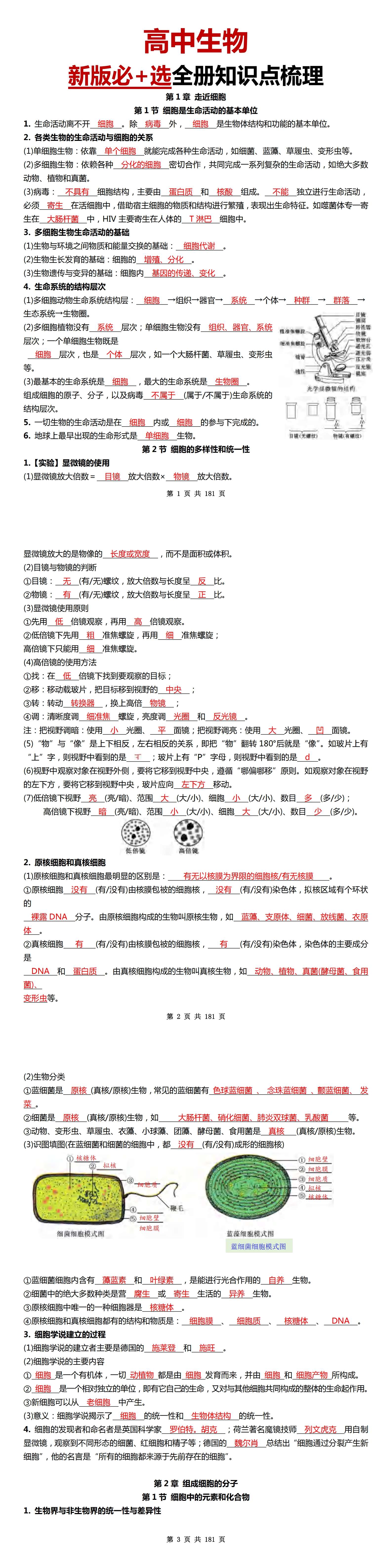 金东方教育 | 高中生物（上）